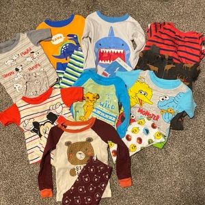 9 PAIRS of 18-24 month PJs
